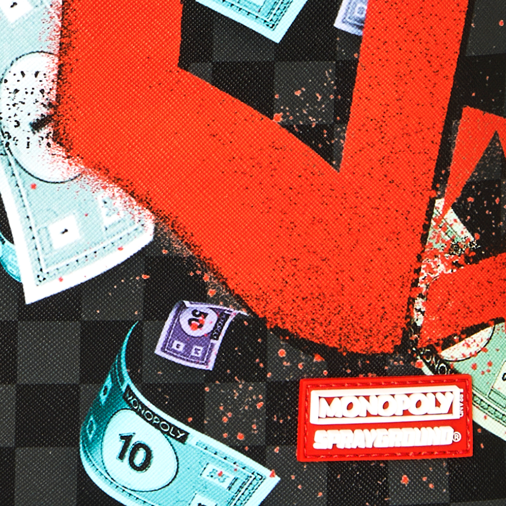 Sprayground Monopoly Go Sharkmouth Stencil DLXSV Backpack