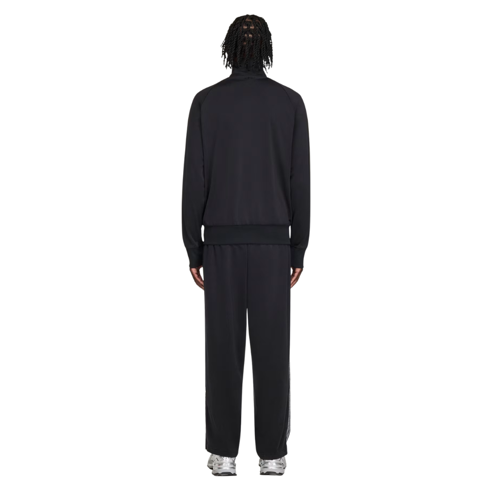 Sp5der Rhinestone track top zip black
