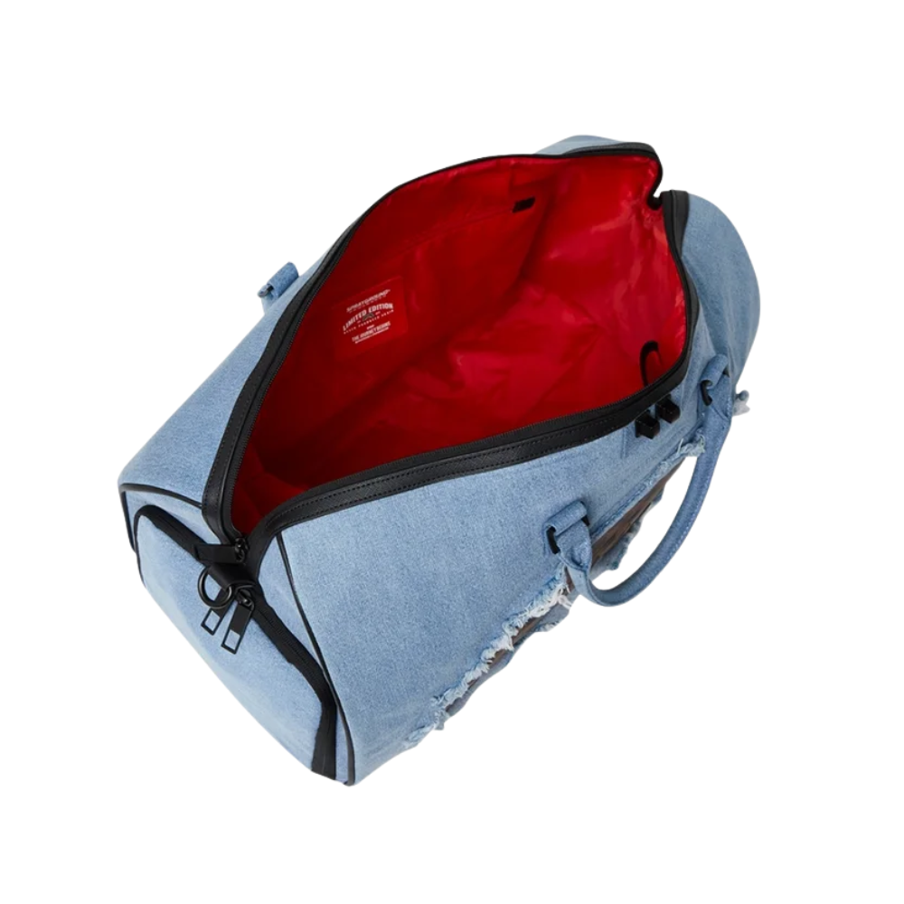 DENIM SHARK DUFFLE