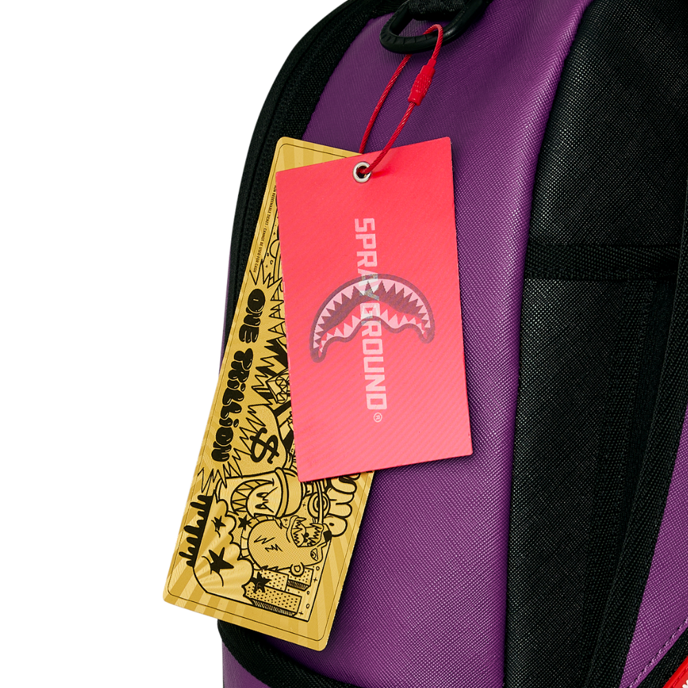 Sprayground Shark Central Bubbly Purple DLXSV Backpack