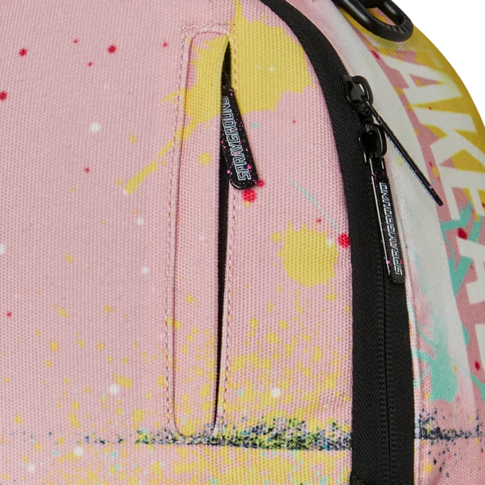 Sprayground Shark Central Pink Lab Coat Street Art DLXSR Backpack