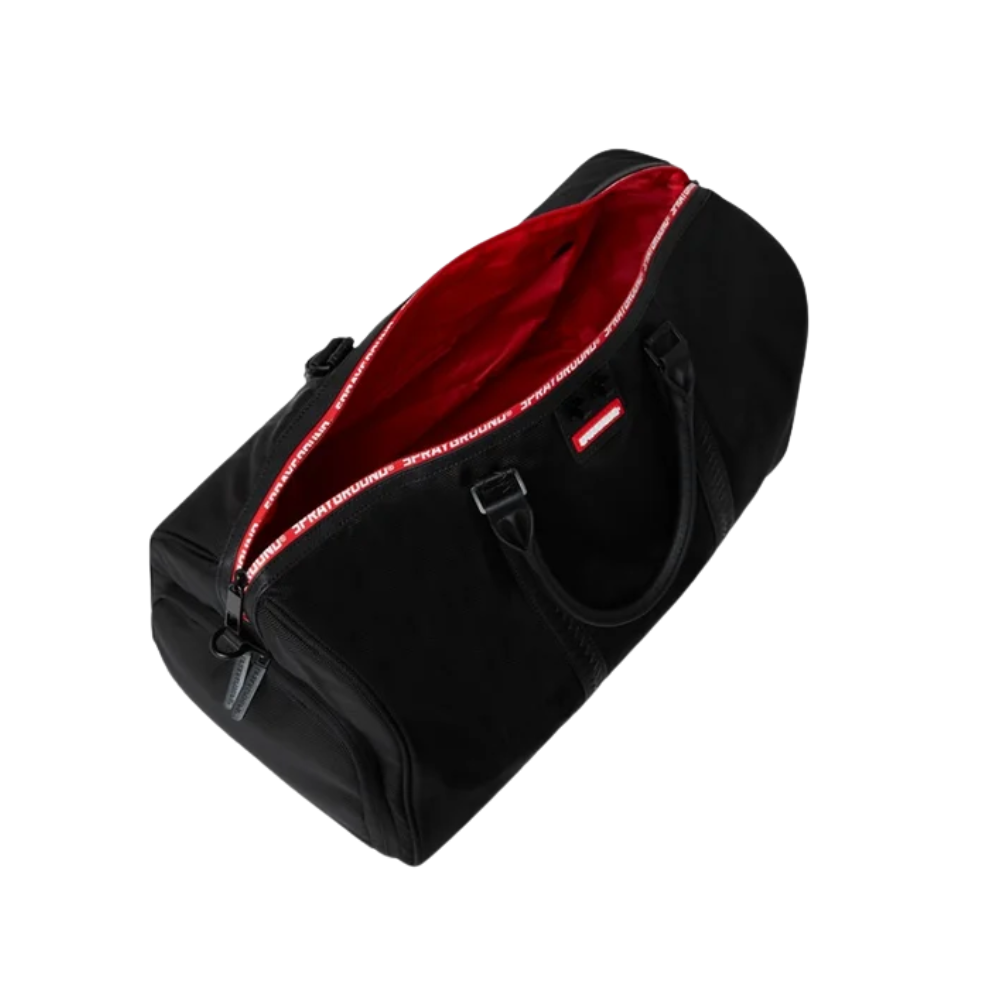 PRINTED ZIPPER SHARK DUFFLE