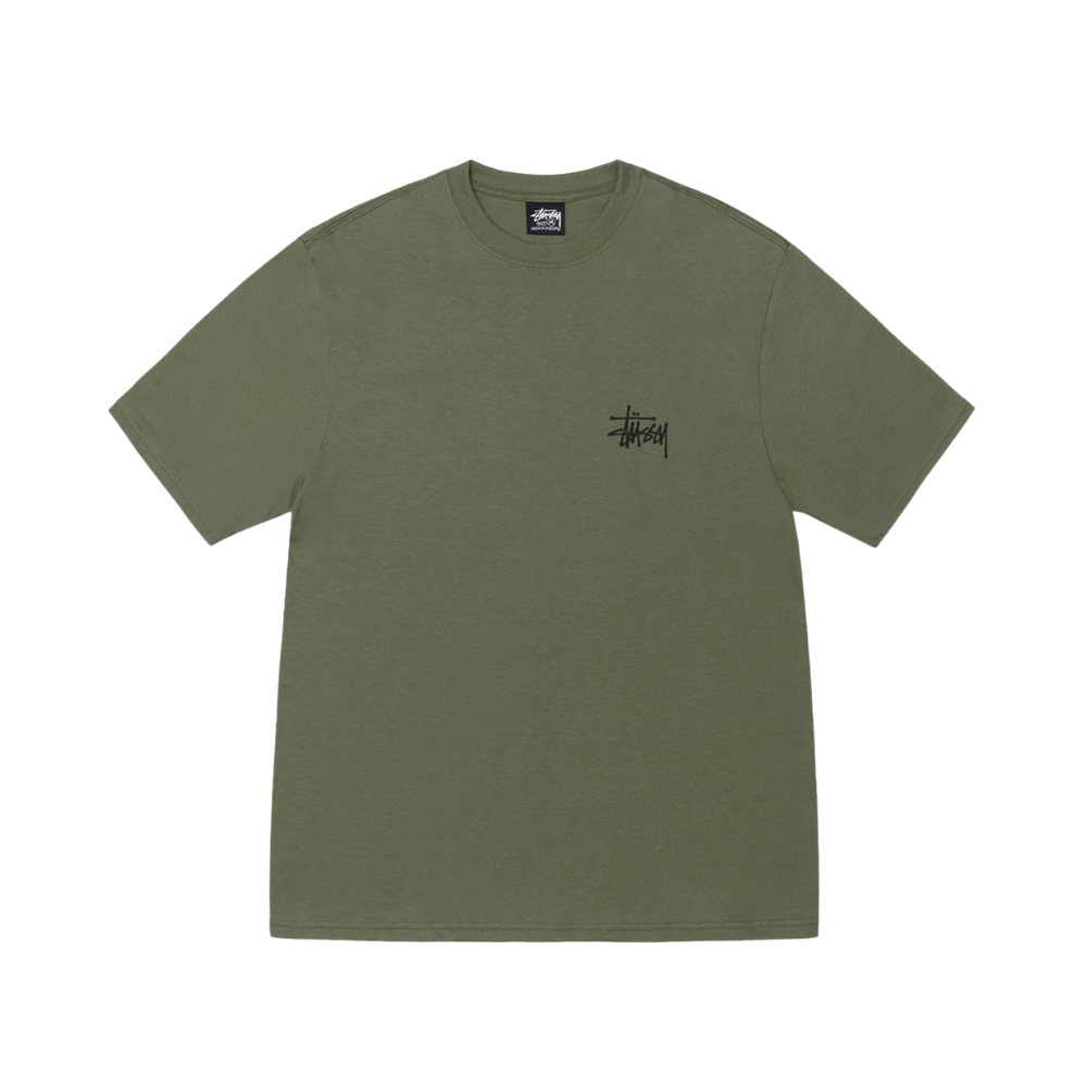 Basic stussy tee olive front
