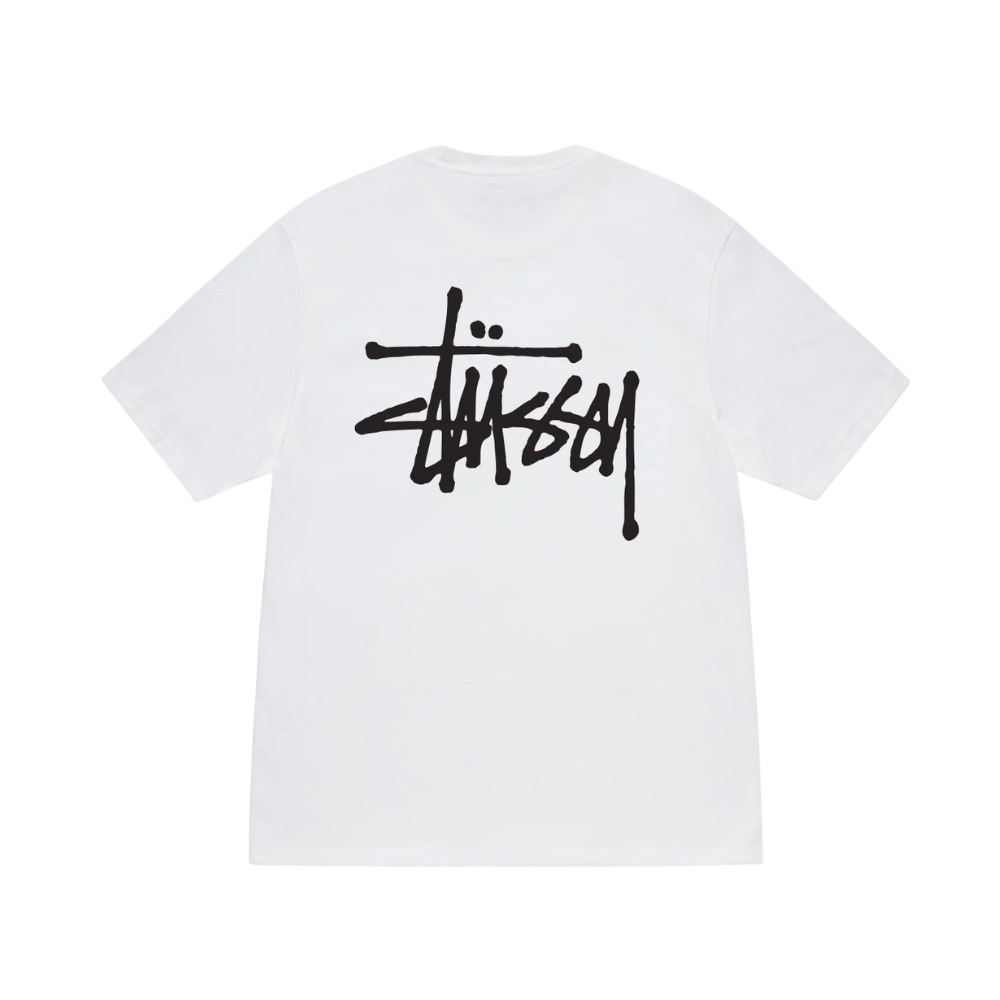 Basic stussy tee white back