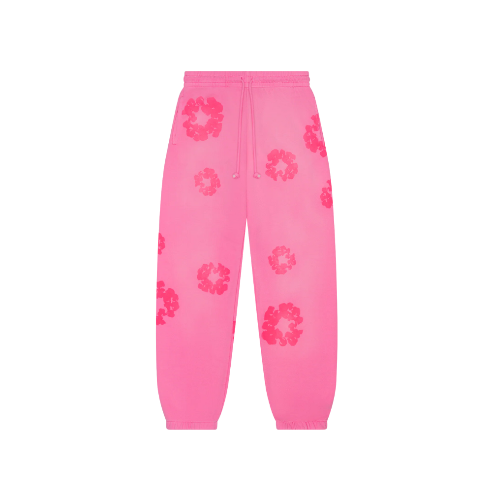 Denim Tears Cotton Wreath Pink Sweatpants Monochrome