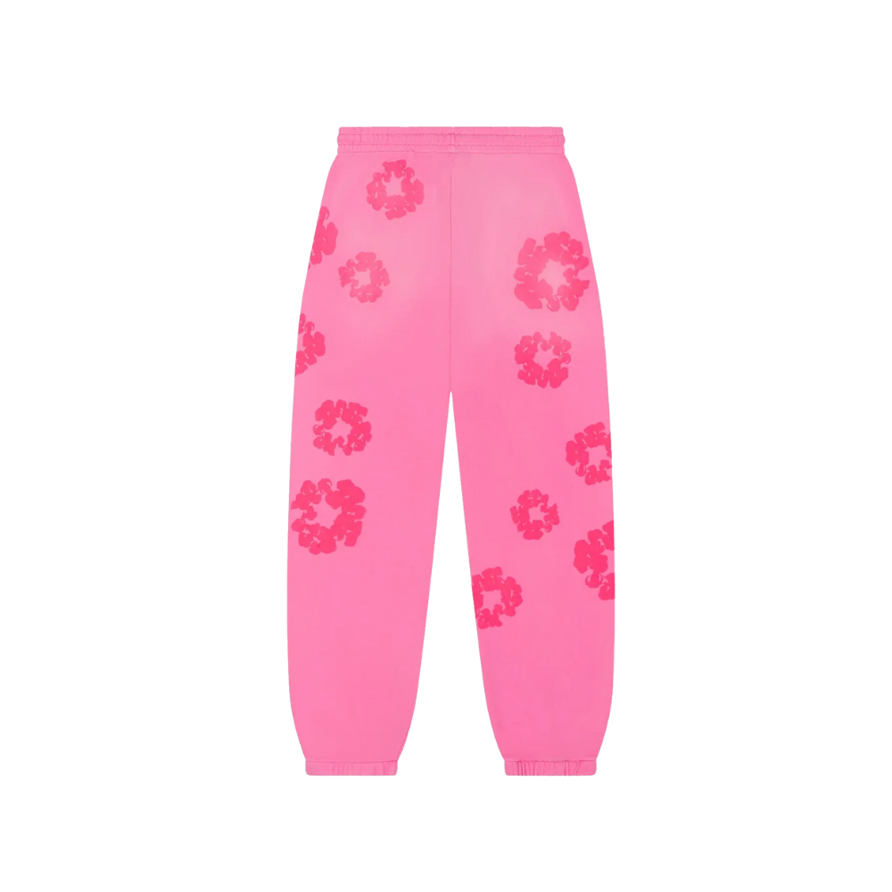 Denim Tears Cotton Wreath Pink Sweatpants Monochrome