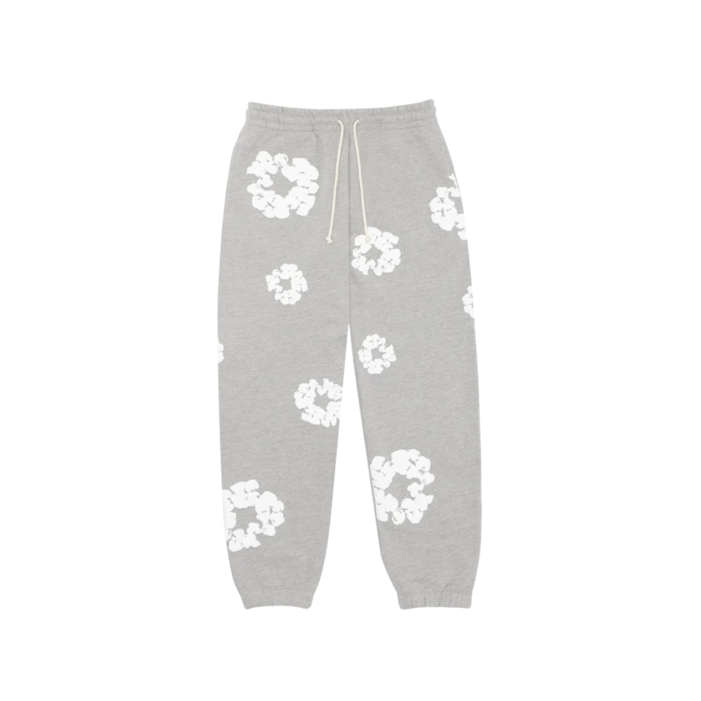 Denim Tears Cotton Wreath Gray Sweatpants