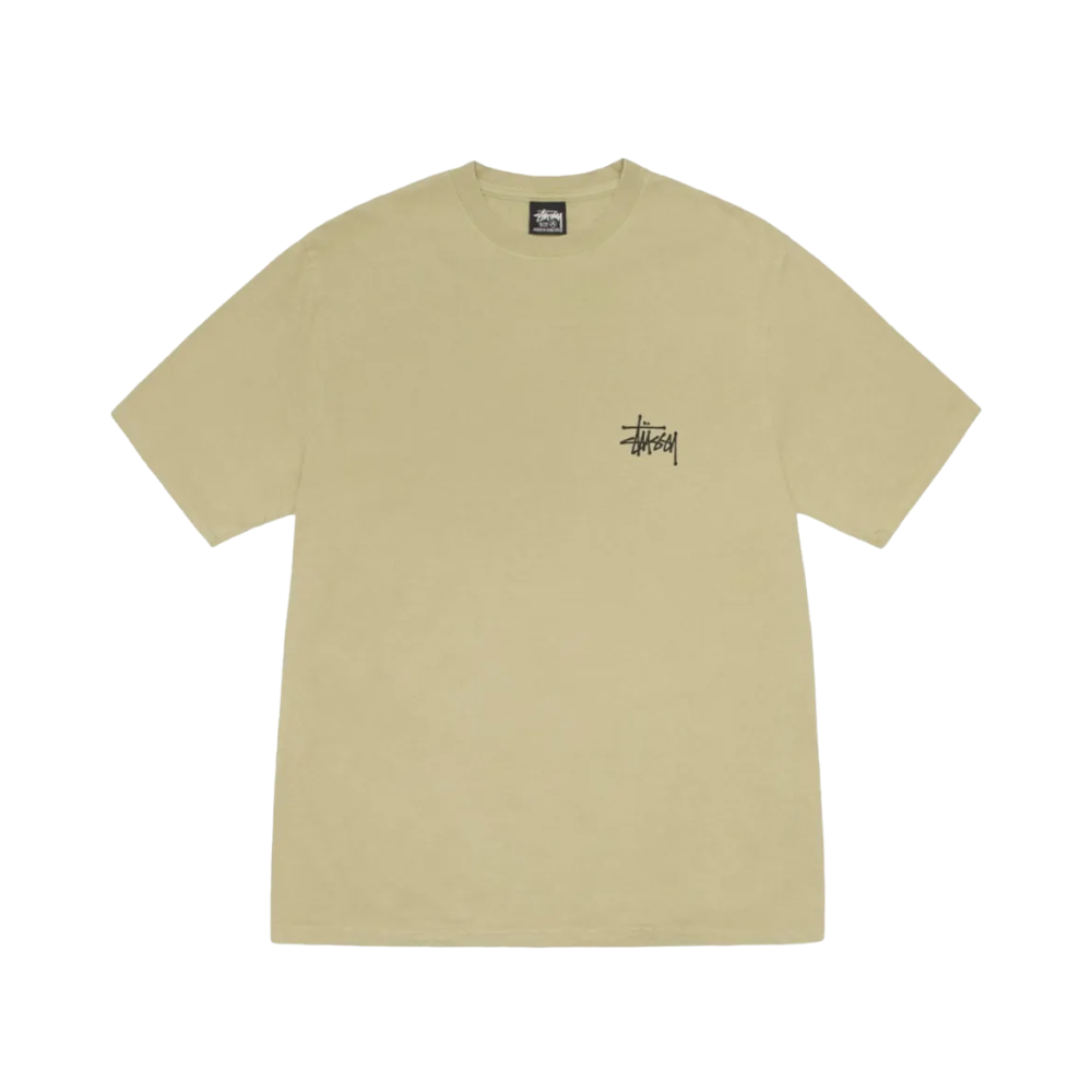 Stussy Basic Pigment Dyed Tee elm front view