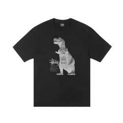 StussyBig_and_MeatyPigmentDyedT-Shirtblackfrontview