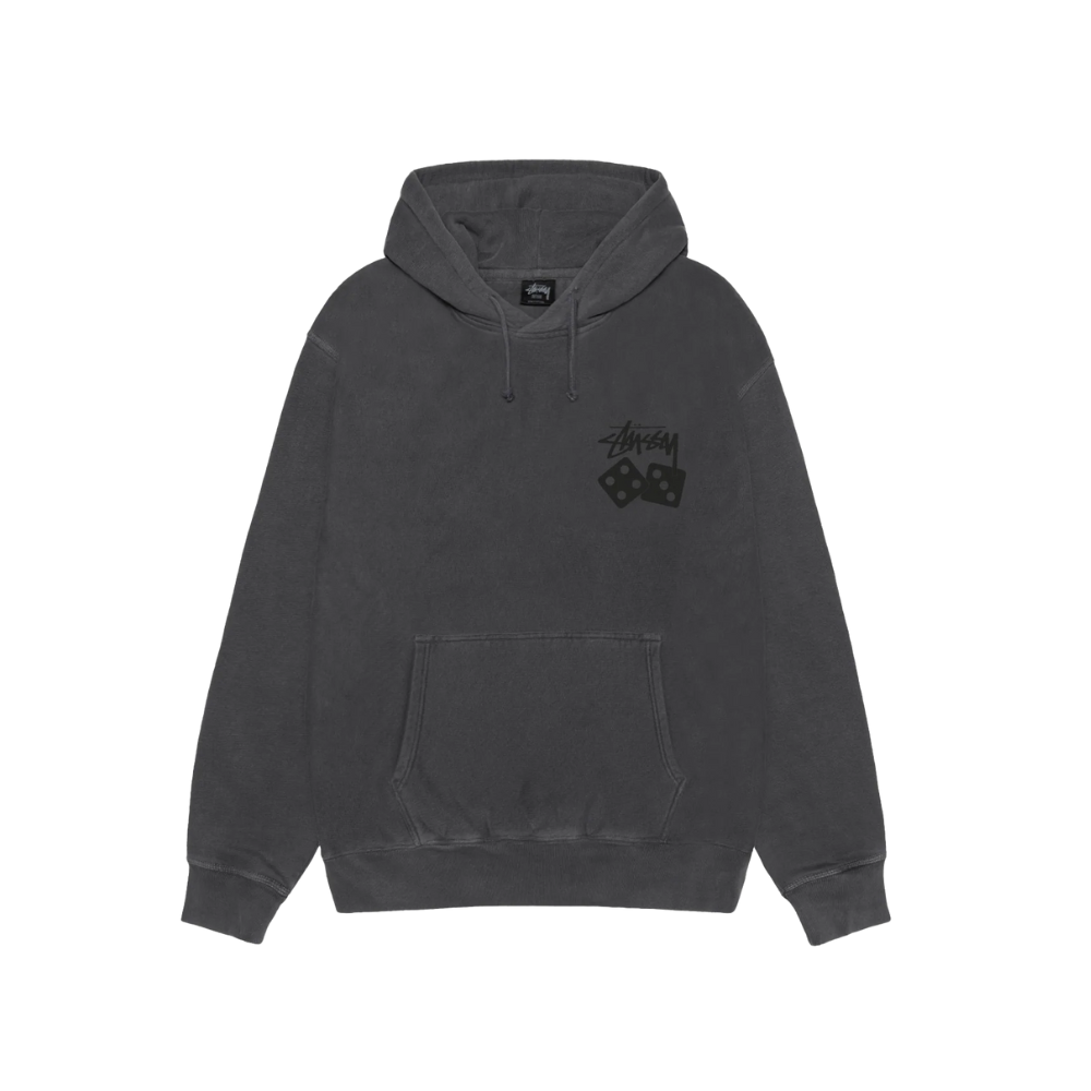 Stüssy Dice Pigment Dyed Hoodie | Crypt - Premium Stussy Hoodie